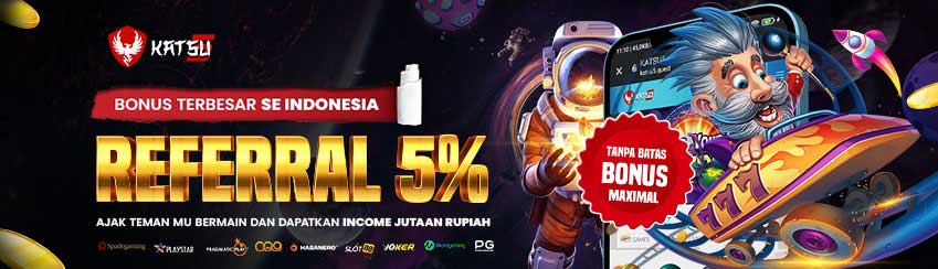 Bonus referral Terbesar se Indonesia Raya 5%